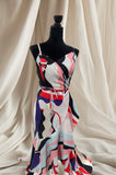 MULTICOLORED PRINTED LONG DRESS