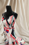 MULTICOLORED PRINTED LONG DRESS
