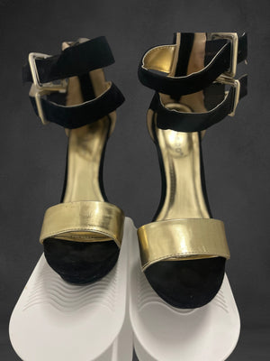Golden High Wedge Shoes (Pre-loved)