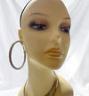 SILVER HOOP EARRING
