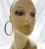 SILVER HOOP EARRING