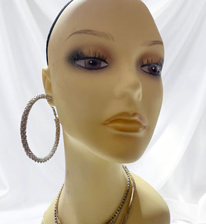 SILVER HOOP EARRING