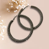 SILVER HOOP EARRING