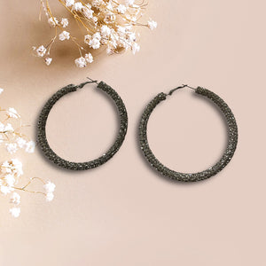 SILVER HOOP EARRING
