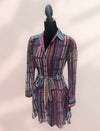 Printed Collar Dress
