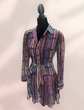Printed Collar Dress