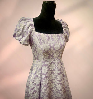PURPLE FLORAL DRESS
