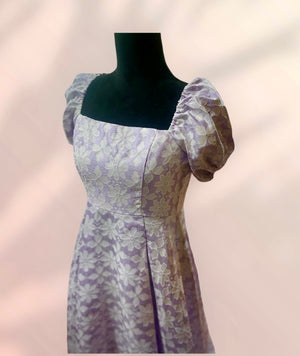 PURPLE FLORAL DRESS
