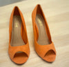 Heeled Orange Pumps