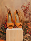 Heeled Orange Pumps