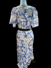 High and low Bojo Floral baby blue dress