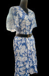 High and low Bojo Floral baby blue dress