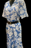High and low Bojo Floral baby blue dress