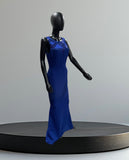 Sequined Blue Long gown