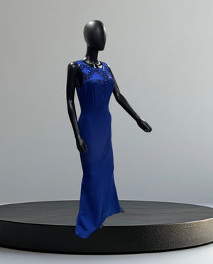 Sequined Blue Long gown