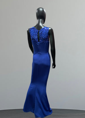 Sequined Blue Long gown