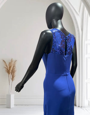 Sequined Blue Long gown