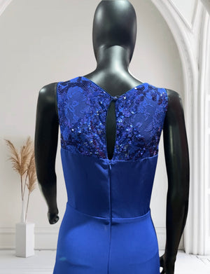 Sequined Blue Long gown