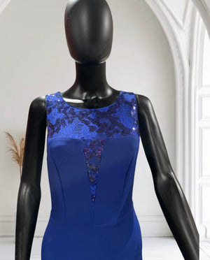 Sequined Blue Long gown