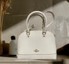 Mini White Coach Handbag