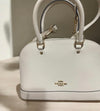 Mini White Coach Handbag