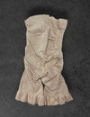 Nude high waist shorts faja