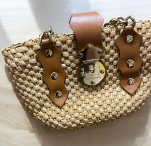 Micheal Kors Straw Tote Bag
