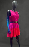 Free flow knee high Aline Fusha pink dress