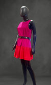 Free flow knee high Aline Fusha pink dress