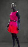 Free flow knee high Aline Fusha pink dress
