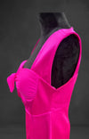 Hot Silk Pink sleeveless Mini dress