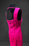 Hot Silk Pink sleeveless Mini dress